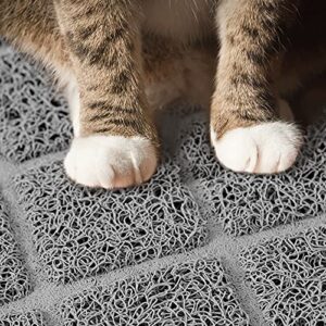 Niubya Premium Cat Litter Mat, Litter Box Mat with Non-slip and Waterproof Backing, Litter Trapping Mat Soft on Kitty Paws and Easy to Clean, Cat Mat Traps Litter from Box