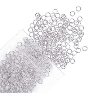 uniclife 6 mm metal split jump rings double loops 500 pcs mini ring connectors for jewelry necklaces bracelet earrings and crafts ornament