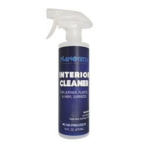 nanotech surface solutions interior cleaner - all purpose interior detailer - car dashboards, leather, vinyl, plastic, metal - cleans without leaving greasy finish (16 oz.)