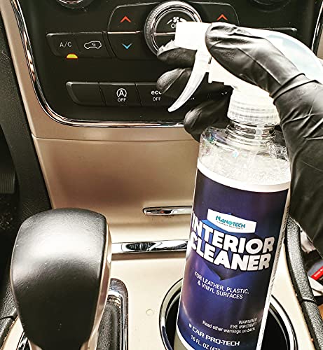 Nanotech Surface Solutions Interior Cleaner - All Purpose Interior Detailer - Car Dashboards, Leather, Vinyl, Plastic, Metal - Cleans Without Leaving Greasy Finish (16 Oz.)