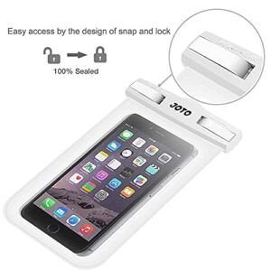 JOTO Universal Waterproof Pouch Cellphone Dry Bag Case Bundle with Universal Waterproof Case for Phones up to 7.0"