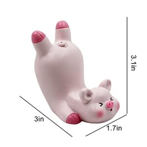 LEOMOSTE Cute Lovely Pink Pig Cell Phone Stand Holder Desktop Tablet Office Decor Home Ornament, Compatible with 4-8inch Smartphone