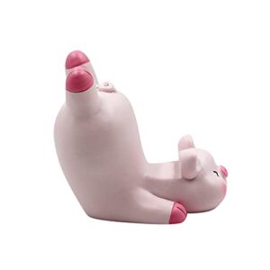 LEOMOSTE Cute Lovely Pink Pig Cell Phone Stand Holder Desktop Tablet Office Decor Home Ornament, Compatible with 4-8inch Smartphone