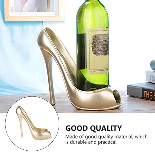 Cabilock Home Decor Home Decor Tabletop Rack High Heel Bottle Holder Resin Shoe Bottle Holder Decorative Rack Shelf Stiletto Modeling Sculpture for Home Bar Events Party Banquet Tabletop Decor Wine