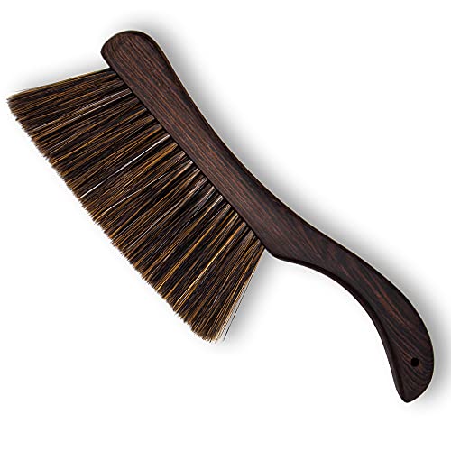 VMVN Bed Brush Hand Broom for Cleaning,Soft Bristles Dusting Brush,Counter Duster with Wooden Handle,Comfort for Car,Bed,Couch,Draft,Furniture,Clothes,13 inch Length