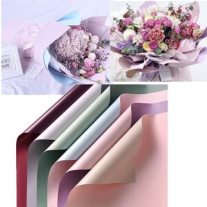 JOSON 30 sheets/6 color Double sided flower wrapping paper gift packaging Floral Arrangements DIYcraft project 23X23in(58x58cm)