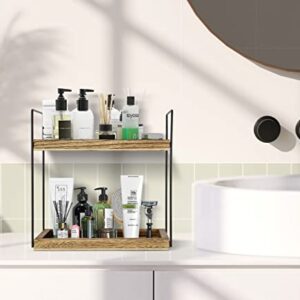 2 Tier Bathroom Counter Organizer, Bathroom Organizer Countertop, Kitchen Spice Rack Kitchen Counter Organizer, Over Toilet Storage Organizer, Coffee Bar Organizer Kitchen Counter Storage Shelf