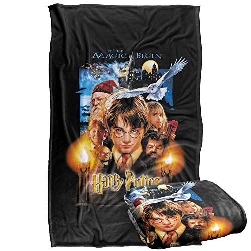 Harry Potter Movie Poster Silky Touch Super Soft Throw Blanket 36" x 58"