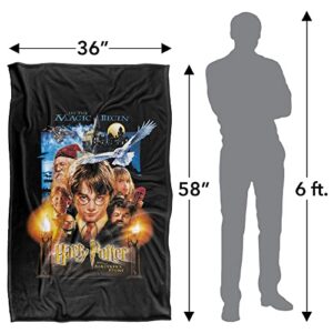 Harry Potter Movie Poster Silky Touch Super Soft Throw Blanket 36" x 58"