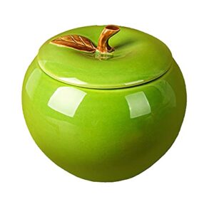 mozacona ceramic apple shape container food storage jar with lid