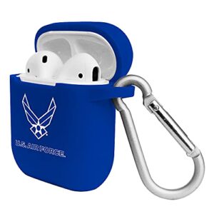AudioSpice Collegiate US Air Force Silicone Cover for Apple AirPods (1st and 2nd Generation) Charging Case with Carabiner