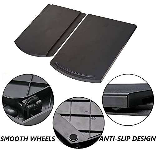 KLEVERISE Appliance Slider - Kitchen Caddy Appliance Sliding Tray - Countertop Storage Accessory for Kitchen Appliance - ABS Coffee Maker Mixer Air Fryer Rolling Slider