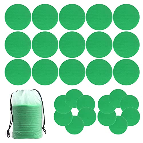 Bwlky 50Pcs Carpet Markers Classroom Carpet Floor Dots Circles Spots for Kids, Students, Teachers, Preschool Kindergarten, Education Supplies, Green