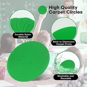 Bwlky 50Pcs Carpet Markers Classroom Carpet Floor Dots Circles Spots for Kids, Students, Teachers, Preschool Kindergarten, Education Supplies, Green