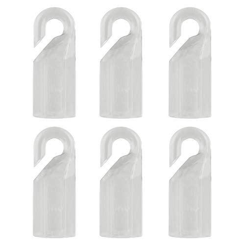 AXLIZER 6PCS Hook Connector Wand Cap Wand Tip Hook Sleeve Tip Fixing Hook of The Blind Rod for Hexagon 7mm Plastic Blind Tilt