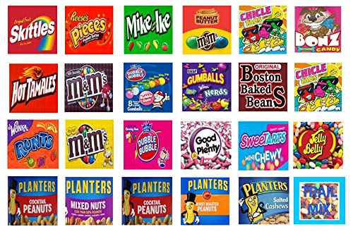 Vinyl Peel and Stick 2.5 x 2.5 Bulk Vending Candy Machine Labels2.5" (12 Pack)