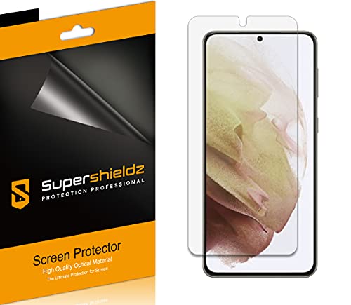 (6 Pack) Supershieldz Designed for Samsung Galaxy S21 FE 5G [Not Fit for Galaxy S21] Screen Protector, High Definition Clear Shield (PET)