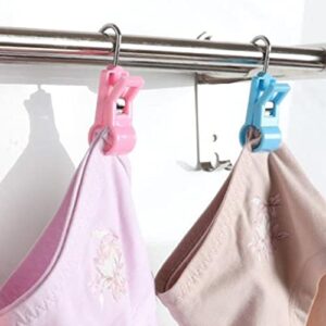 UXZDX ABS Beach Towel Clip, Portable Quilt Clip, Sheet Clothes Clip, Underwear Clip, Windproof Clothespin (Color : Multi-Colored)