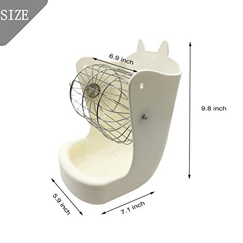 Rabbit Hay Feeder Guinea Pig Plastic Food Bowls Bunny Less Wasted Hay Rack Food Dispenser for Chinchilla Hamster and Other Small Animals