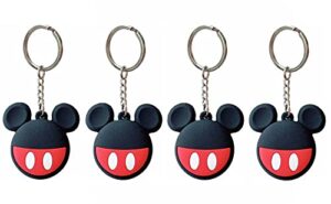 cocomii 3d airtag case - 4 pack 3d cartoon - slim - lightweight - matte - keychain ring 3d cartoon characters cartoon - minimalist luxury aesthetic case cover compatible with apple airtag (mickey)