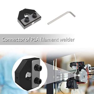 3D Printing 1.75mm PLA Filament Consumables Welder Connector Aluminum Block for Most 3D Printer Replacement Part with Wrench
