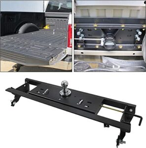 ecotric 2-5/16" double lock gooseneck trailer hitch kit compatible with 2015-2020 ford f150