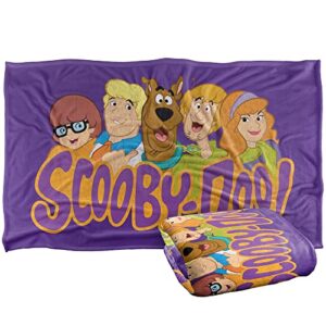 scooby doo scooby and gang purple silky touch super soft throw blanket 36" x 58",scooby gang