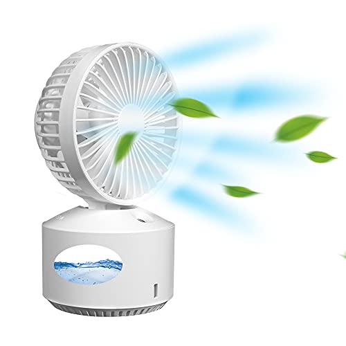 BIGTREE USB Portable Mini Misting Fan,Desktop Table Fan with 350ML Large Water Tank，Cooling Misting Fan for Working,Travel,Office, Outdoor