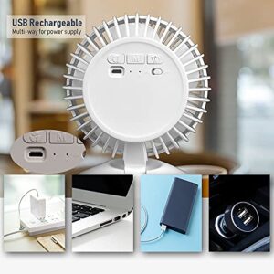 BIGTREE USB Portable Mini Misting Fan,Desktop Table Fan with 350ML Large Water Tank，Cooling Misting Fan for Working,Travel,Office, Outdoor