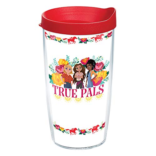 Tervis Made in USA Double Walled Universal DreamWorks Spirit Untamed - True Pals Insulated Tumbler Cup Keeps Drinks Cold & Hot, 16oz, Clear