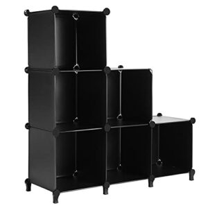 dayfuli closet organizers and storage shelves,6 cube storage organizer,portable closet,clothes storage organizer,storage cubes organizer shelves,storage rack for home, office, bedroom(black)