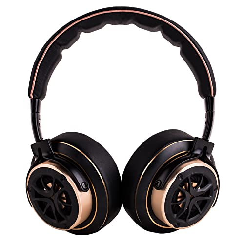 1MORE Hi-Res Triple Driver Over-Ear Headphones Comfortable Foldable Earphones with Hi-Fi Sound, Bass Driven, Tangle-Free Detachable Cable for Smartphones/Android/PC/Tablet - Gold