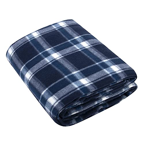 50x60 Throw Blankets, Plaid Fleece Throw Blankets for Bedroom, Couch, Livingroom, Chair, Pets, Outdoors