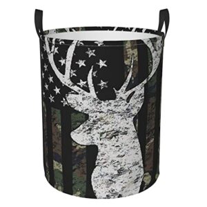 large laundry hamper collapsible laundry baskets deer camo camouflage american flag hunting storage baskets waterproof foldable storage bin for toy organizer nursery