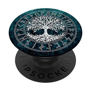 celtic tree of life, runes, viking, yggdrasil, nordic symbol popsockets swappable popgrip