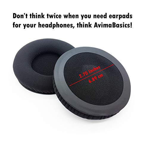 Urbanite XL Ear Pads by AvimaBasics | Premium Foam Earpads Ear Pad Cushion Cover Part Replacement for Sennheiser URBANITE XL and URBANITE XL Wireless Over-Ear Headphones - Clear Sound (1 Pair Black)