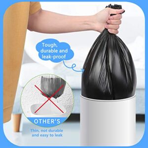 Homelove 6 Gallon Trash Bags,100 Counts, Unscented Thick Garbage Bags Wastebasket Bin Liners Plastic Trash Bags for Home Waste Bin,Bathroom Bedroom Office Kitchen Trash Can Liners(5 Rolls)