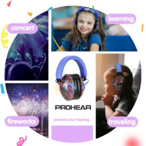 PROHEAR 032 Kids Ear Protection - Noise Cancelling Headphones Ear Muffs for Autism, Toddlers, Children - SYMBOL MUSIC