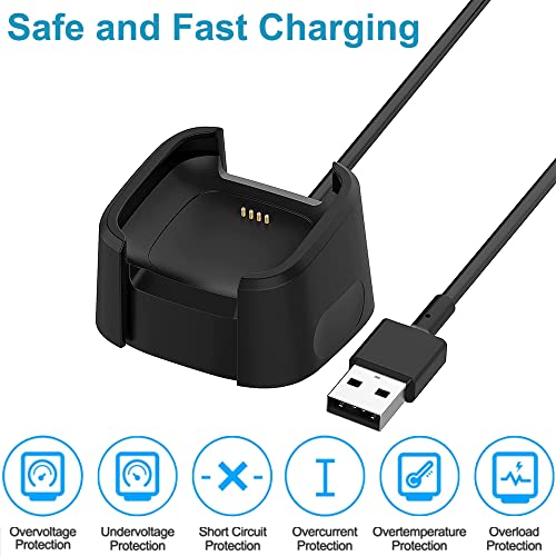 EXMRAT Compatible with Fitbit Versa 2 Charger, Replacement USB Charging Dock Stand Cable for Versa 2 Smart Watch (ONLY for Versa 2)