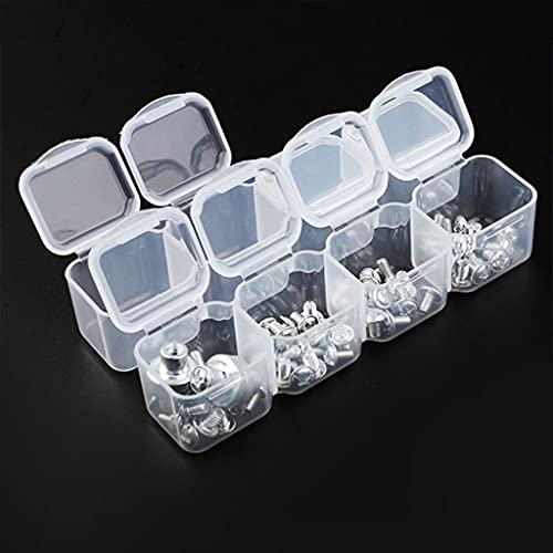 Dsxnklnd Diamond Painting Storage Box, 28 Grids Transparent Plastic Diamond Painting Storage Boxes & Organizers Storage of Small Objects and Crafts