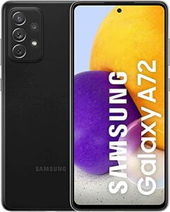 samsung galaxy a72 a725f-ds 4g dual 256gb 8gb ram factory unlocked (gsm only | no cdma - not compatible with verizon/sprint) international version - awesome black
