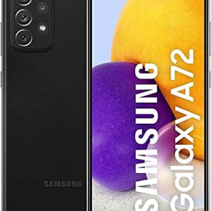 Samsung Galaxy A72 A725F-DS 4G Dual 256GB 8GB RAM Factory Unlocked (GSM Only | No CDMA - not Compatible with Verizon/Sprint) International Version - Awesome Black