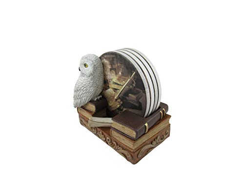 World of Wonders Spells & Potions Owl Coasters Set | Decorative White Owl Wizard School Decor | Absorbent Drink Coasters