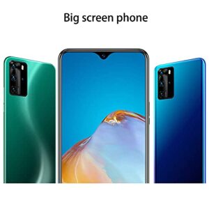 WWJ Mobile Phone BlueGreenBlack 6.3 Inch HD Water Drop Screen 1 16G Full Water Drop Big Screen Smartphone Android 6.0 Resolution 720 1520