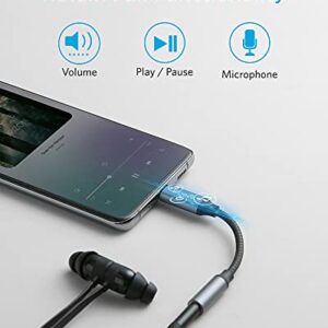Anker USB C to 3.5mm Audio Adapter, Male to Female Nylon Cable for Samsung S20/S20+/S20 Ultra, Pixel 4/+ 4XL, and More Type C Devices