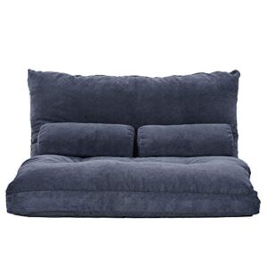 ltt futon sofa bed, futon couch, sofa bed adjustable folding futon sofa video gaming sofa lounge sofa with two pillows