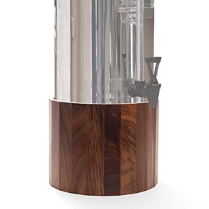 heirloom products cooper countertop stand compatible with berkey water filter stand made in usa (walnut, 8.5" - big)