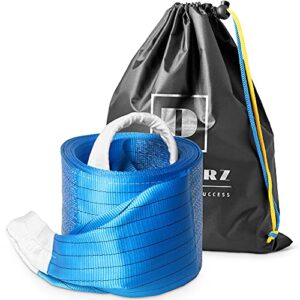 tow strap heavy duty 20 ft 150000 lbs - dawnerz towing rope 6 m 75 us tons for truck bus and tractor