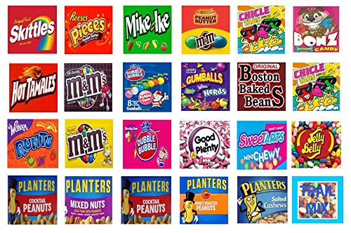 2.5" Candy Vending Machine Labels Stickers (12 Pack)