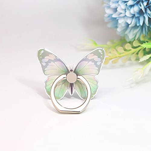 Bzybel 5pcs Butterflies Pattern Cell Phone Ring Holder Electronics Ring Holder Stand Finger Ring Kickstand Compatible Various Mobile Phones or Phone case,All Smart Phone,Pad